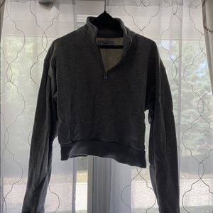 TNA Aritzia Quarter Zip Crop